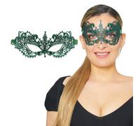 Luxury Mask Masque de bal masqué en dentelle pour femme Vert
