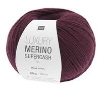 Luxury Merino Supercash DK - Laine mérinos & cachemire d’exception - Rico Design - Pour tricots élégants, doux & intemporels(...) - 03 Bordeaux 03 Bordeaux G