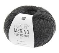 Luxury Merino Supercash DK - Laine mérinos & cachemire d’exception - Rico Design - Pour tricots élégants, doux & intemporels(...) - 06 Anthracite 06 Anthracite G