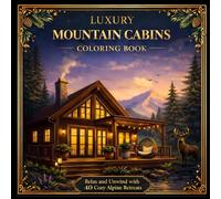 Luxury Mountain Cabins Coloring Book: Cozy Alpine Cabins and Relaxing Nature Scenes