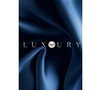 Luxury: Navy Blue Decor Book for Home Staging and Coffee Table Display | Silk, Pearl & Timeless Elegance for Your Space | Refined 7x10 with 300 Dot Grid Pages
