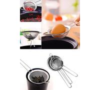 Luxury Stainless Steel 3 Size Tea Herb Strainer Set Multi-Purpose TeaMilk Cocoa Powdered Sugar Sieve