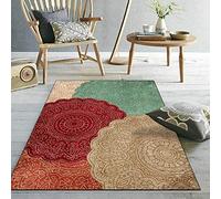 Luxury Tapis Design Tapis Tapis Poil Ras Retro do Old American Mandala Rond Fleur géométrique120x160cm (4'0''x5'2'')
