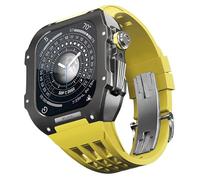 Luxury Watch Band ， pour 6/5 / SE / 4 Série Titanium Case FluororUbber Watch Band ， pour le groupe de montée de la bande de montée 44 mm