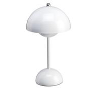 Luxus Europe - Lampe à poser Touch Josephine Blanc -Lampe de table LED sans fil pour l’intérieur - Rechargeable par USB-C - Commande tactile - Dimmable - 3 couleurs de lumière