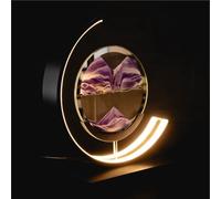 Luxus - Lampe de table - Quicksand - Violet - Art de Sable en Mouvement - Lampe Sablier - Lampe de Bureau LED Réglable - Style Industriel et Moderne - Veilleuse pour la Chambre