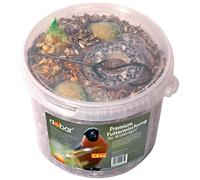 Luxus-Vogelhaus 24034 Nourriture Hiver pour Oiseaux Premium Starter-Set: 2,5kg de mélange de graines, 2 Boules de Graisse, 1 Couronne pour mésanges et 1 Sachet de cacahuètes