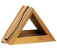 Luxus-Vogelhaus 46620e Mangeoire pour Oiseaux Modèle Moderne Triangulaire en Bois de chêne avec Cordon de Suspension