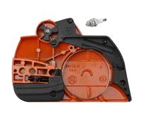 Luxuypon Couvercle latéral d'embrayage de frein à chaîne compatible avec 445 445E 450 450E 544097902 544097901 Accessoires pour débroussailleuse