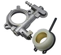 Luxuypon Engrenage sans fin de pompe à huile avec kit de ressort compatible avec tronçonneuse 024 026 MS260 MS240 1121 007 1043