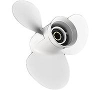 Luxuypon Hélice hors-bord pour Yamaha 25 ch 30 ch 40 ch 48 ch 50 ch 55 ch 60 ch 11 3/4 x 10 moteur à vis en alliage d'aluminium partie moteur de bateau 3 lames