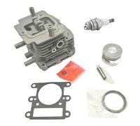 Luxuypon Kit d'anneau de piston de cylindre de rechange de 34 mm compatible avec débroussailleuse S35 4 temps