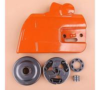 Luxuypon Kit de jante de frein et d'embrayage pour chaîne de tronçonneuse Husq-varna 359 357 3/8"