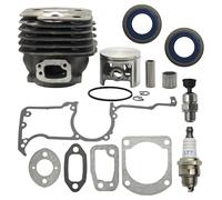 Luxuypon Kit de joint de joint de piston de rechange 52 mm compatible avec tronçonneuse Husqvarna 61 268 272 272K 272XP