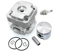Luxuypon Kit de piston de cylindre de 45 mm compatible avec 453BP Ergo 753S 753T OS530 Ergo OS550 Ergo 8530IC 8535 8535 Ergo 8550 8753BAV Pièces de rechange pour tronçonneuse