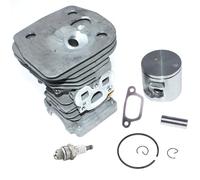 Luxuypon Kit de piston de cylindre de 47 mm compatible avec tronçonneuse 455 455 455E 460 460 CS2255 537320402 537320501