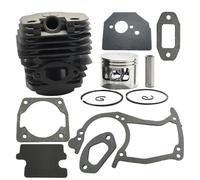 Luxuypon Kit de piston de cylindre de rechange de 45 mm compatible avec tronçonneuse à essence 45 cc, 52 cc, 58 cc, 4500, 5200, 5800