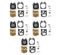 Luxuypon Kit de réparation de carburateur de rechange 5 pièces/lot compatible avec débroussailleuse STIHL FS46 FS55 FC55 FC75 HL75 FS75 FS80 FS85 HT70 HT75 HS75 HS80 HS85 BG75
