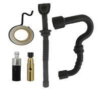 Luxuypon Kit d'engrenage à vis sans fin de rechange pour tuyau de carburant et huile compatible avec tronçonneuse Stihl MS180 MS170 018 017 MS 180 170
