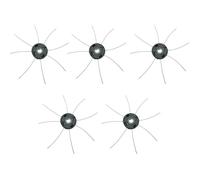 Luxuypon Lot de 2/5/10 têtes de désherbeur électrique en fil d'acier de 15 mm pour débroussailleuse sans fil accessoire de jardin (5 pièces)