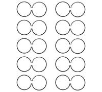 Luxuypon Lot de 20 anneaux de piston 34 mm x 1,2 mm compatibles avec les pièces de tronçonneuse