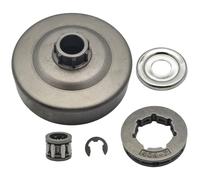Luxuypon Tambour d'embrayage 3/8"-7 404 7T - Kit de rondelle de pignon de roulement d'embrayage compatible avec les pièces de tronçonneuse MS660 066 064 MS640 MS661