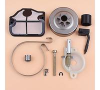 Luxuypon Tendeur de chaîne de frein et tambour d'embrayage compatible avec tronçonneuse Husq-varna 142 141 137 136 36 41