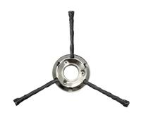 Luxuypon Tête de débroussailleuse universelle en fil d'acier de 20 cm pour enlever la mousse et la rouille - Compatible avec débroussailleuse (20,3 cm)