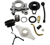 Luxuyvarna 372XP Kit de réparation complet pour pompe à huile compatible avec Husqvarna 365 372 371 362 Capuchon d'engrenage à vis sans fin Joint en caoutchouc