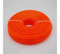 Luxuyvarna Fil de scie de rechange 2,4/2,7/3 mm, 0,5 kg, compatible avec débroussailleuse, débroussailleuse, tondeuse à gazon (carré de 3 mm)