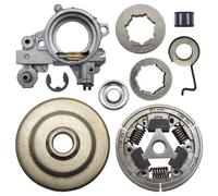 Luxuyvarna Kit de roue de tambour d'embrayage de rechange 3/8" 8T 7T compatible avec Stihl MS361 MS 361 1128 007 1000 1128 160 2004 Pompe à huile Tronçonneuse à vis sans fin