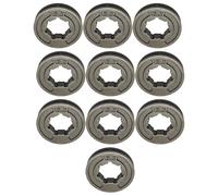 Luxuyvarna MS250 MS230 Lot de 10 trous intérieurs 3/8LP 17 mm pour tronçonneuse Stihl MS250 MS230 MS210 MS180 MS170 025 023 021 018 017 Pièce de rechange