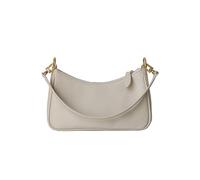 Luxvara Bandoulière en PU avec Fermeture Éclair, Petit Sac à Bandoulière avec Chaîne, Petit Sac à Main Porté Épaule Femme, Pochettes et Clutches Sac a Main Femme pour Voyage Fête Bureau (Blanc)