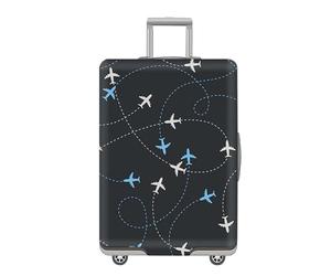 Luxvara Housse Valise Protection Elastique, Housse pour Valise de Voyage pour 18 à 32 Pouces, Housses de Protection pour Bagage Lavable (M(22-25 pouces))