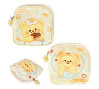 Luxvara Lot de 2 Sac Serviettes Hygiéniques, Pochette Serviette Hygiénique, Pochette Portable pour Serviettes Tampons, Pochettes Portables avec Fermeture Éclair pour Adolescentes Femmes