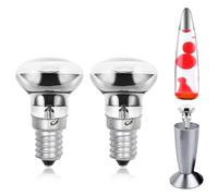Luxvista 30W R39 E14 Ampoule Lampe Lave Ampoules Réflecteur SES Petite Vis Edison Ampoule Chauffante pour Lampe Lave, Blanc Chaud 2700K (2-Pack)