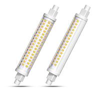 Luxvista Ampoule LED 15W R7S 118mm, Equivalent 150W R7S Ampoule Halogène, Blanc Chaud 3000K très lumineuse 300° angle de rayonnement, Non Dimmable Ampoule linéaire à double tête (paquet de 2)