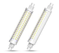 Luxvista Ampoule LED 15W R7S 118mm, Equivalent 150W R7S Ampoule Halogène, Blanc froid 6000K très lumineuse 300° angle de rayonnement, Non Dimmable Ampoule linéaire à double tête (paquet de 2)
