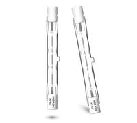 Luxvista Ampoules Halogènes R7S 78mm 80W Dimmable Linéaire Blanc Chaud 2800K, J78 Double Base, Équivalent à 5W LED pour Éclairage de Jardin Paysager (Lot de 2)