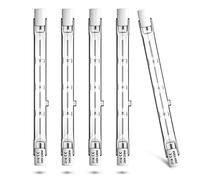 Luxvista Halogène r7s ampoules linéaires 118mm 230w dimmable, ampoules halogènes linéaires 118mm type J J118, pack de 5