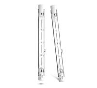 Luxvista R7S Ampoules Halogènes 118mm 230W Dimmable Linéaire Halogènes Blanc Chaud 2800K Projecteur Halogènec, J118 R7S Double Base, Equivalent à 20W R7s pour Éclairage de Jardin Paysager (Lot de 2)