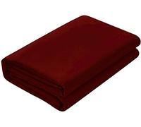 Luxxure Care Drap plat 1 pièce - Bordeaux - Drap de dessus en coton égyptien de 1000 fils au pouce carré - Très grand lit californien - 259,1 x 279,2 cm - Doux infroissable et résistant à la