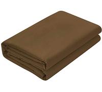 Luxxure Care Drap plat 1 pièce - Taupe - Drap de dessus en coton égyptien de 1000 fils au pouce carré - Très grand lit californien - 259 x 279 cm - Doux infroissable et résistant à la décoloration