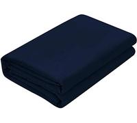 Luxxure Care Parure de lit 3 pièces - Bleu marine - Drap de dessus en coton égyptien de 1000 fils au pouce carré (plat + 2 taies d'oreiller) - Grand lit - 228,6 x 259,1 cm - Doux infroissable et
