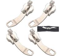 Luxylei 2 Paires 8 Fermeture Éclair en Métal Curseur De Fermeture Éclair Tête De Fermeture Éclair Vêtements Valise Accessoires pour Kits De Réparation De Fermeture Éclair