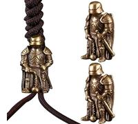 Luxylei 2 Pièces en Laiton Antique Lanière Perle Paracorde Perles Porte-clés Outil Couteau Perles Collier À Faire Soi-même À Dos Pendentif Accessoires