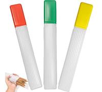 Luxylei 3 Pièces Grand Plastique Transparent Aiguille À Tricoter Broche Mallette De Rangement Tube Conteneurs Pull Aiguilles À Tricoter Boîte De Rangement