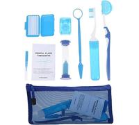 Luxylei 8 Pièces/Ensemble Soins De Nettoyage Buccal Kits Orthodontiques De Dents Dentaires Outil De Blanchiment Portable Combinaison Extérieure Soins Interdentaires Brosse Buccale