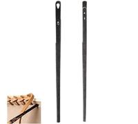 Luxylei Aiguille À Coudre en Cuir, 2 Pièces, Double Trou, Aiguille À Dentelle, Aiguille À Tricoter, Laçage, Kit D'outils De, Accessoires Artisanaux De