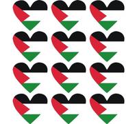 Luxylei Autocollants Drapeau Palestinien en Forme De Cœur, Autocollants De Voiture, Support De Palestine pour Véhicules, Pare-Chocs De Fenêtre De Voiture